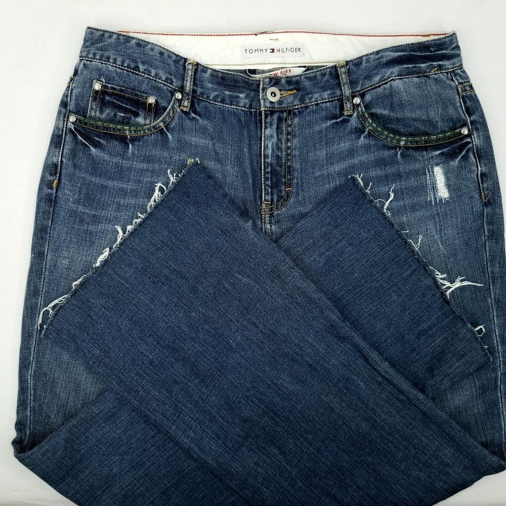 Tommy Hilfiger Jeans Flare Wide Leg 2005 Cut Off - Picture 3 of 12